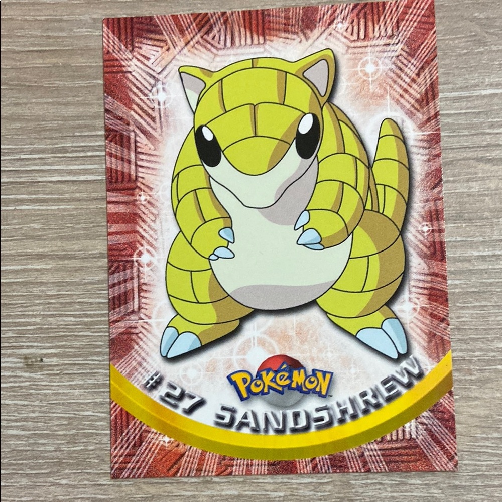 Sandshrew #27 Pokemon Topps TV Animation Series 1 Non-Holo 1st Print
